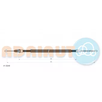Tirette à câble, frein de stationnement ADRIAUTO