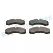 Jeu de 4 plaquettes de frein arrière RAP BRAKES R-P0264 - Visuel 3
