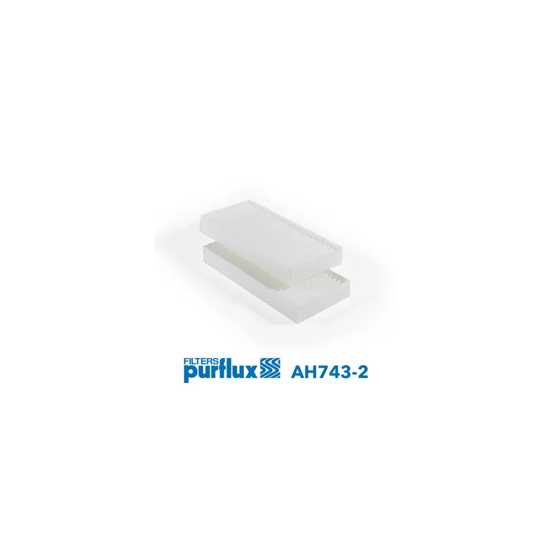 Filtre, air de l'habitacle PURFLUX AH743-2