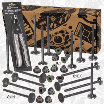 Kit de soupapes, soupapes d?admission/d?échappement ET ENGINETEAM VS0045VR1
