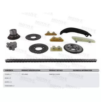 Kit de distribution par chaîne MOTIVE TCK203