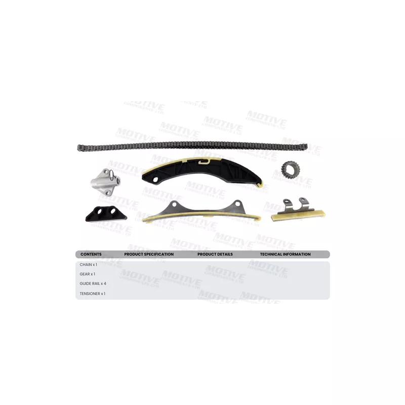 Kit de distribution par chaîne MOTIVE TCK306 - Visuel 2