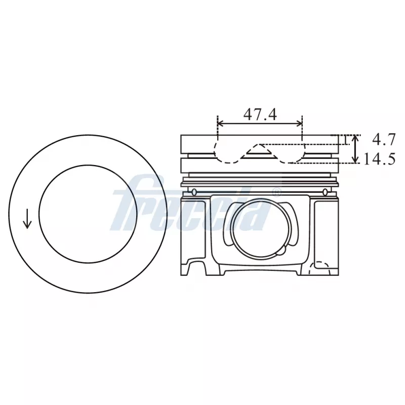 Piston FRECCIA FP23-100250