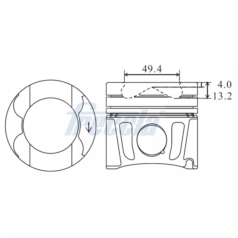 Piston FRECCIA FP23-100750