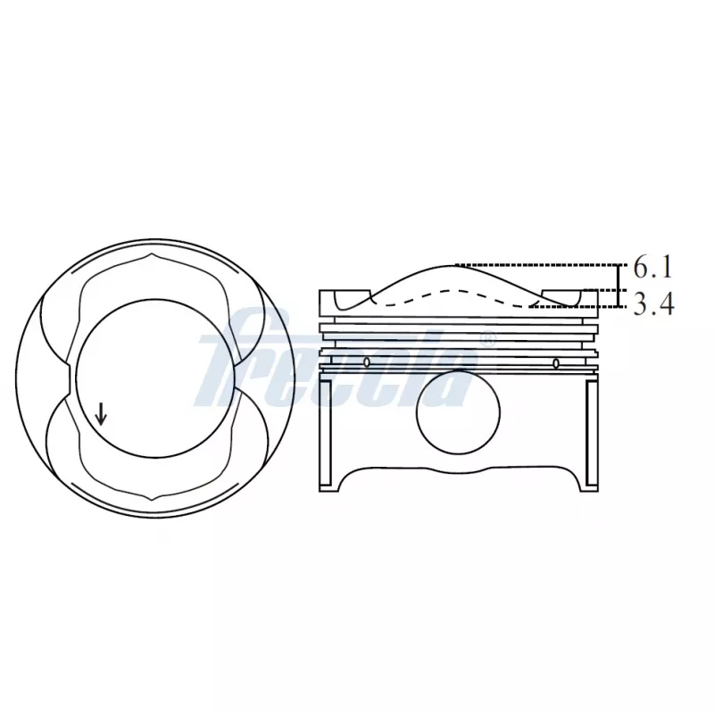 Piston FRECCIA FP23-102200