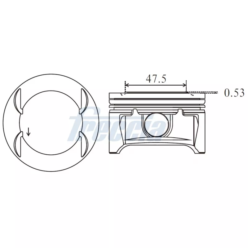 Piston FRECCIA FP23-105500