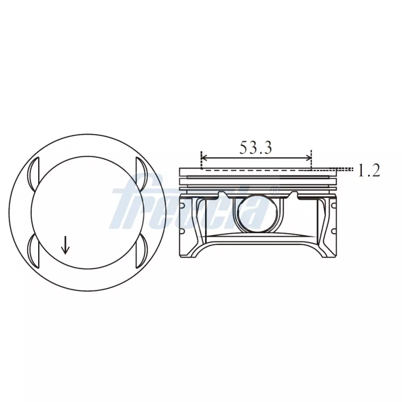 Piston FRECCIA FP23-105750