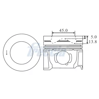 Piston FRECCIA FP23-106900