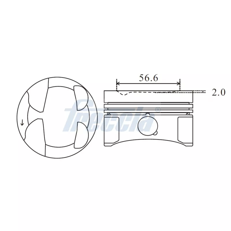Piston FRECCIA FP23-107000