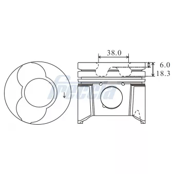 Piston FRECCIA FP23-107260