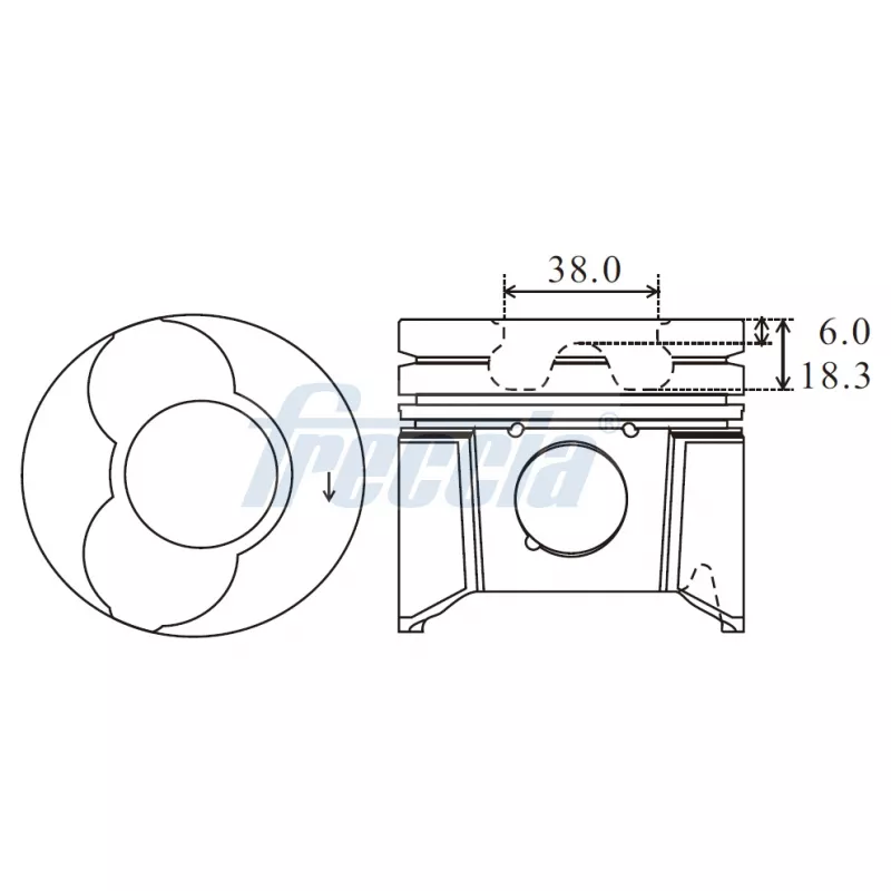 Piston FRECCIA FP23-107260
