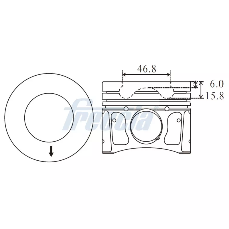 Piston FRECCIA FP23-107500