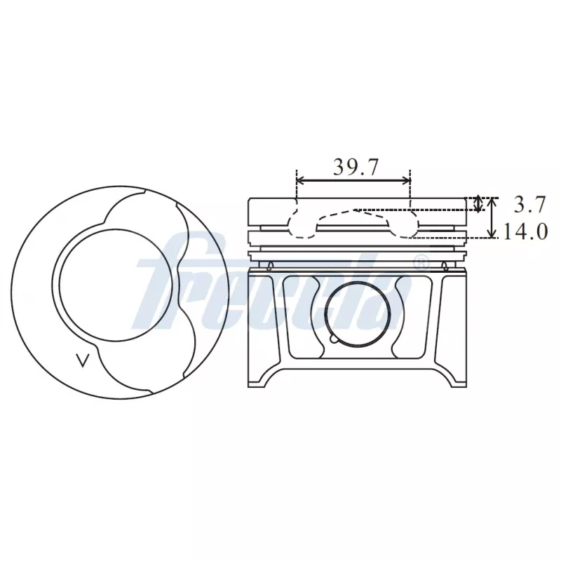Piston FRECCIA FP23-107800
