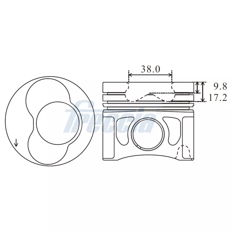Piston FRECCIA FP23-110500