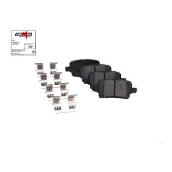 Jeu de 4 plaquettes de frein arrière AUTOMEGA