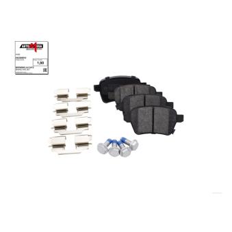 Jeu de 4 plaquettes de frein arrière AUTOMEGA 242365610