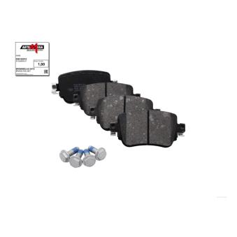 Jeu de 4 plaquettes de frein arrière AUTOMEGA 250152510