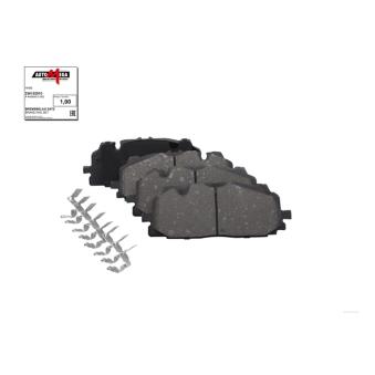 Jeu de 4 plaquettes de frein avant AUTOMEGA 250152910