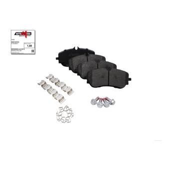 Jeu de 4 plaquettes de frein arrière AUTOMEGA 250153310