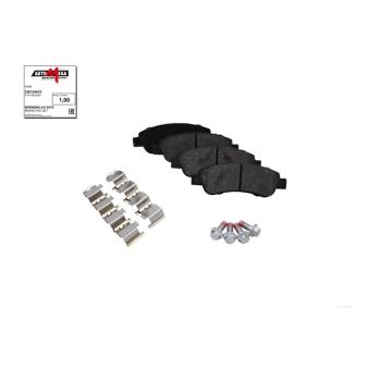 Jeu de 4 plaquettes de frein arrière AUTOMEGA 250154010