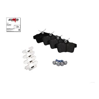 Jeu de 4 plaquettes de frein arrière AUTOMEGA 250154910