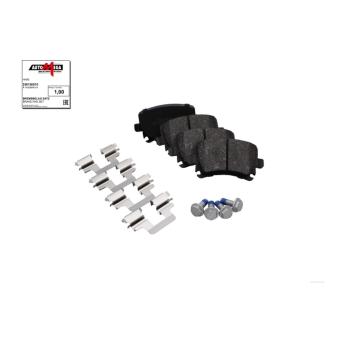 Jeu de 4 plaquettes de frein arrière AUTOMEGA 250150510