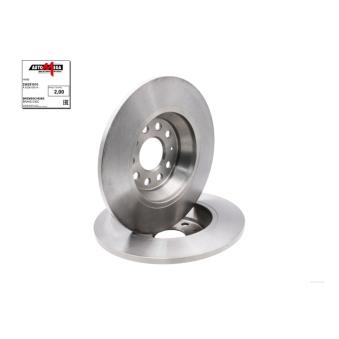 Jeu de 2 disques de frein arrière AUTOMEGA 250281010