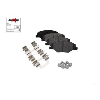 Jeu de 4 plaquettes de frein avant AUTOMEGA