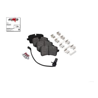 Jeu de 4 plaquettes de frein arrière AUTOMEGA 250152110