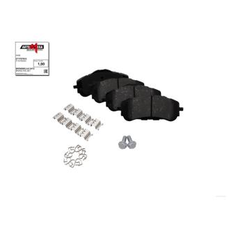 Jeu de 4 plaquettes de frein avant AUTOMEGA 271707010