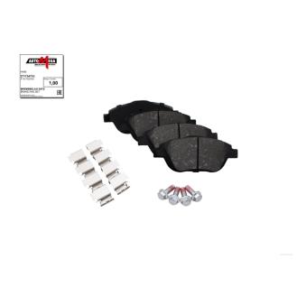 Jeu de 4 plaquettes de frein avant AUTOMEGA 271734710