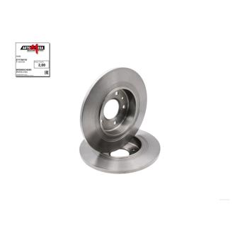 Jeu de 2 disques de frein arrière AUTOMEGA 271736110