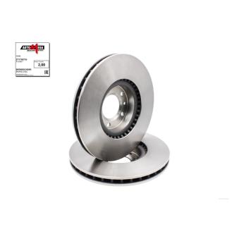 Jeu de 2 disques de frein avant AUTOMEGA