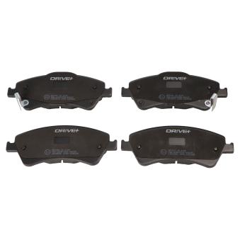 Jeu de 4 plaquettes de frein avant Dr!ve+