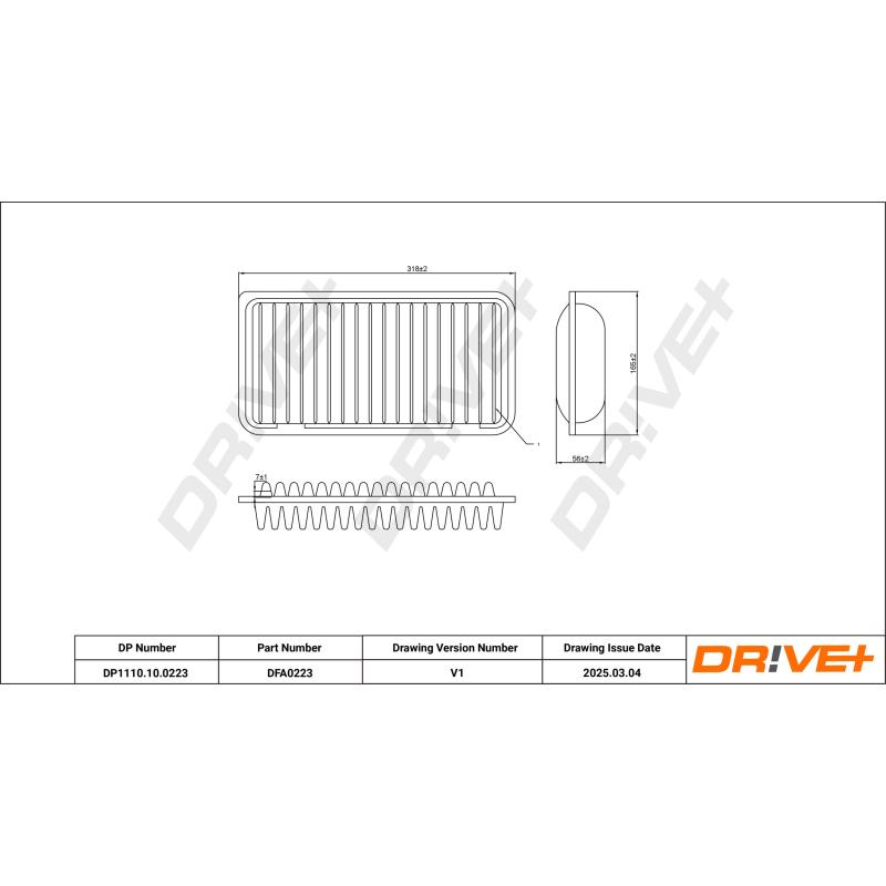 Filtre à air Dr!ve+ DP1110.10.0223 - Visuel 3