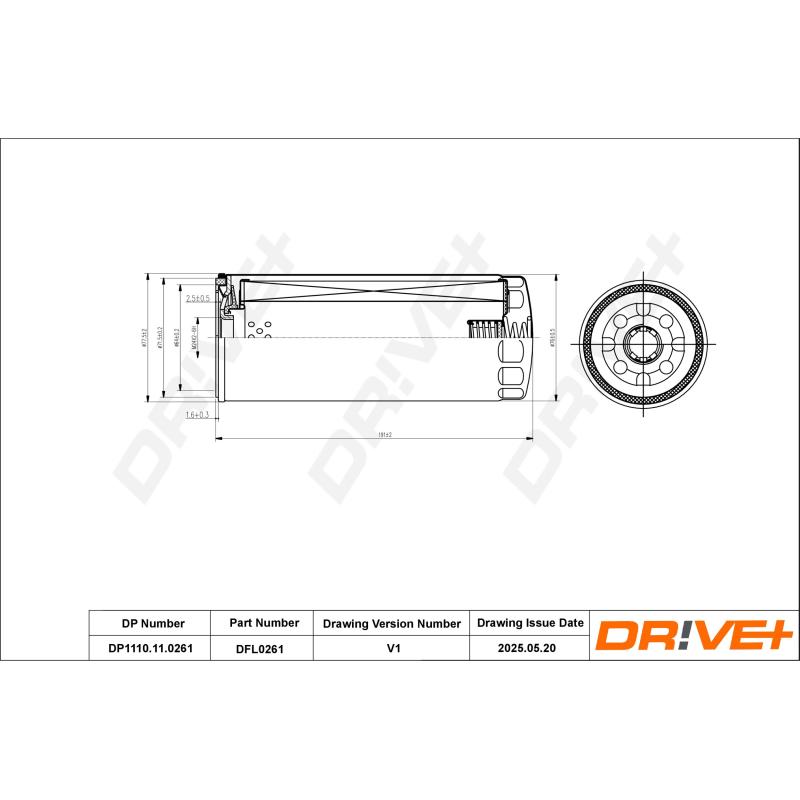 Filtre à huile Dr!ve+ DP1110.11.0261 - Visuel 3