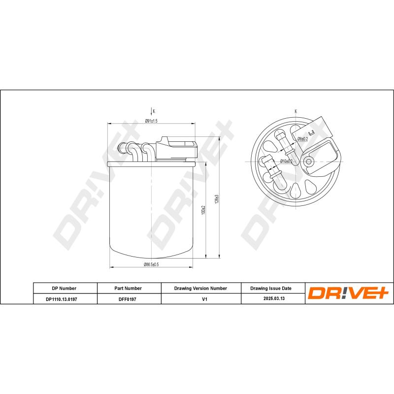 Filtre à carburant Dr!ve+ DP1110.13.0197 - Visuel 3