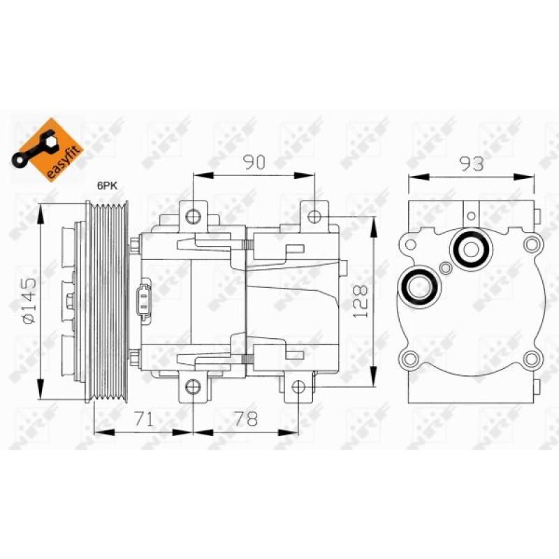Compresseur, climatisation NRF 32084 - Visuel 3