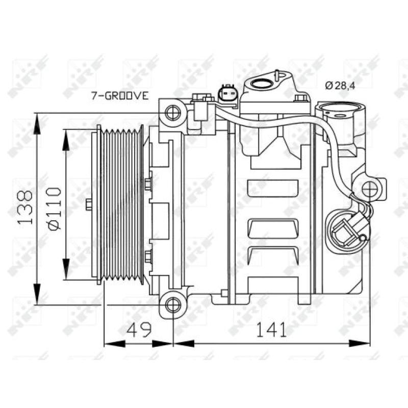 Compresseur, climatisation NRF 32729 - Visuel 3