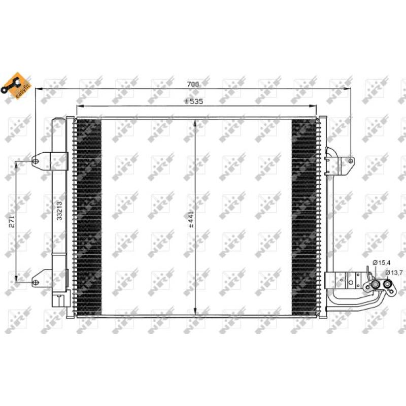 Condenseur, climatisation NRF 35521 - Visuel 3