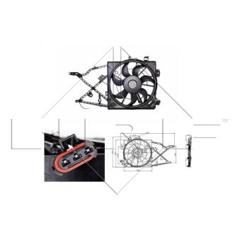 Ventilateur, refroidissement du moteur NRF