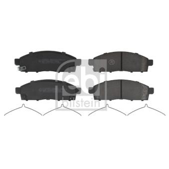 Jeu de 4 plaquettes de frein avant FEBI BILSTEIN