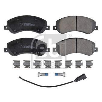 Jeu de 4 plaquettes de frein avant FEBI BILSTEIN