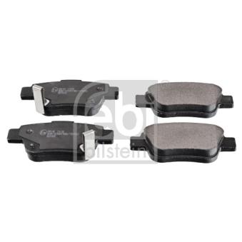 Jeu de 4 plaquettes de frein arrière FEBI BILSTEIN
