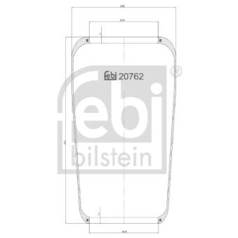 Soufflet à air, suspension pneumatique FEBI BILSTEIN 20762
