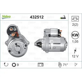Démarreur VALEO 432512