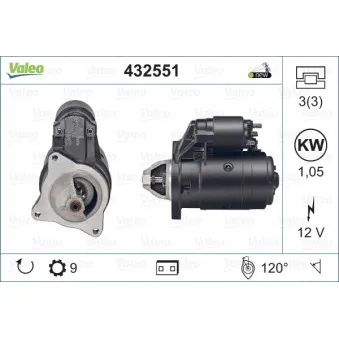 Démarreur VALEO 432551