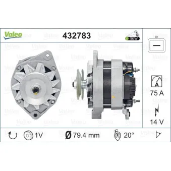 Alternateur VALEO 432783