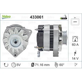 Alternateur VALEO 433061