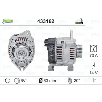 Alternateur VALEO 433162
